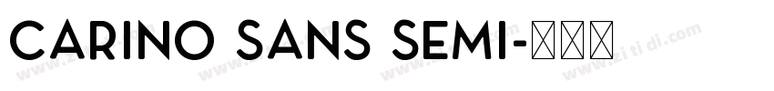Carino Sans Semi字体转换